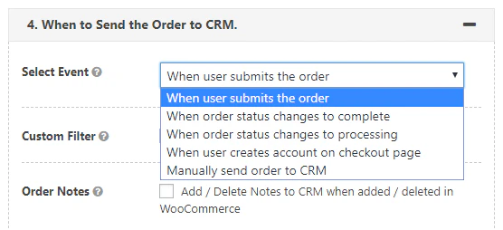 screenshot of Woocommerce Zoho Plugin